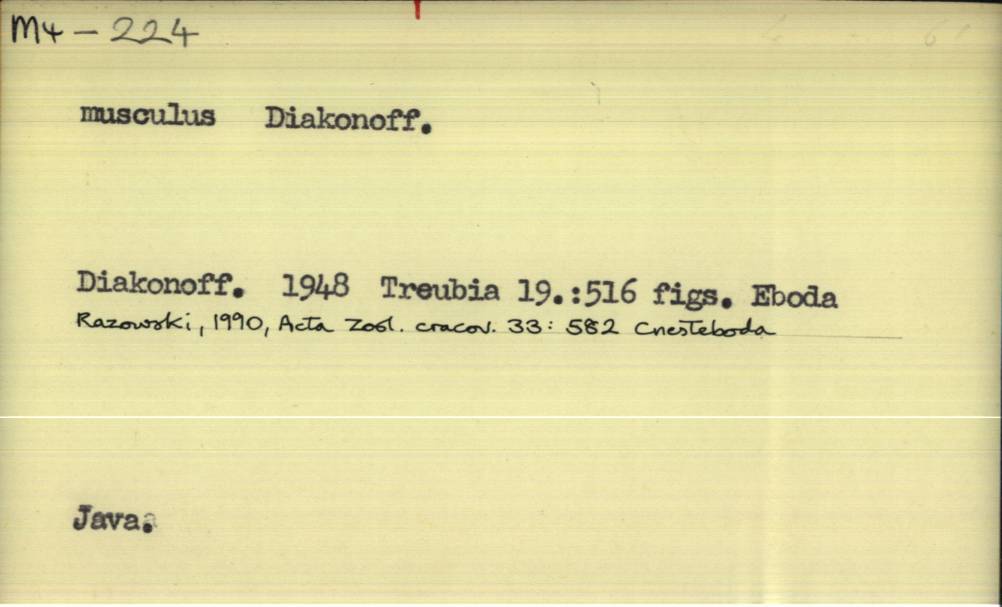 front of card